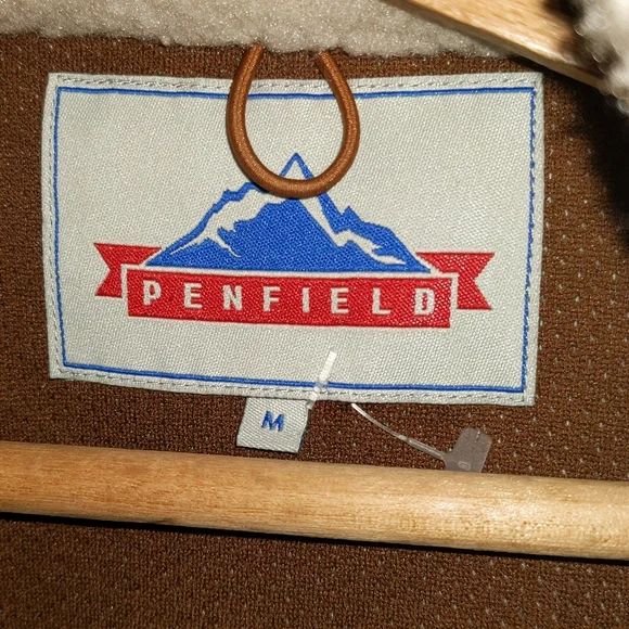 Penfield Size M Plush Lined Zip Front Sleeveless Vest - Picture 10 of 12